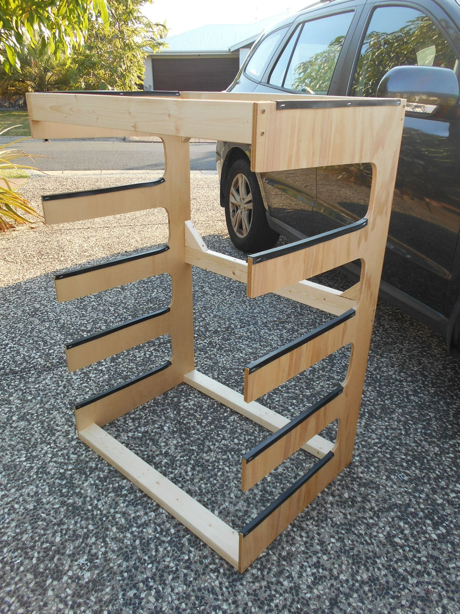 Horizontal 5 Surfboard Rack Eco Racks