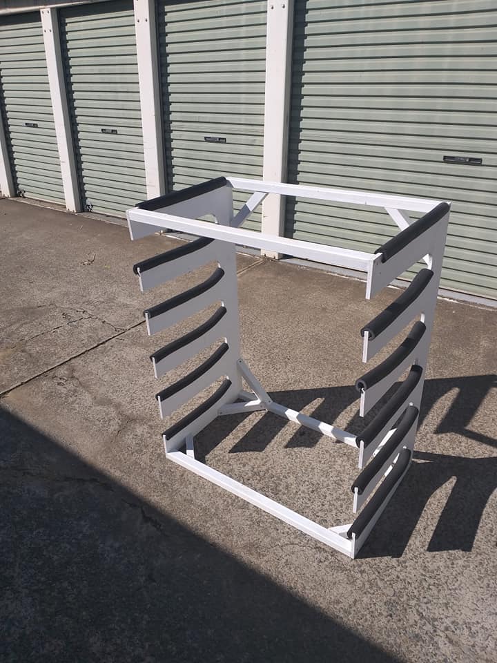 Horizontal 6 Surfboard rack (12cm slots) – Eco Racks